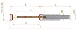 Stavební pouzdro JAP LATENTE 1000 mm - jednokřídlé, atypická výška průchodu 2200 - 2700 mm - napište do poznámky - 3